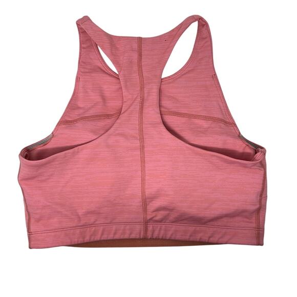Outdoor Voices Pink High Neck Racerback Sports Bra Large - Picture 2 of 4